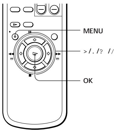 SONY SLV-E230CP - Ajuste manual — Seccion del idioma - 1