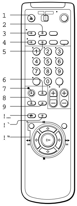 SONY SLV-E230CP - Mando a distancia - 1