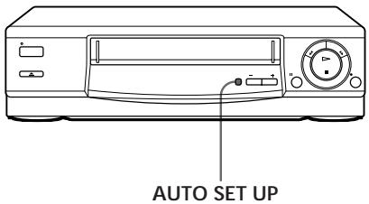 SONY SLV-E230CP - Ajuste de la videograbadora con la funciona Auto Set Up - 1