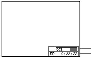 SONY SLV-L49 - Para comprobar la cinta restante - 1