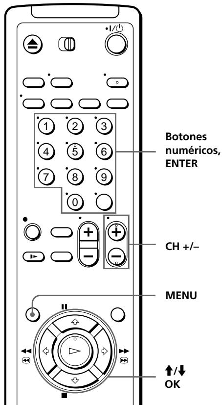SONY SLV-L49 - Programación/desactivación manual de canales - 1