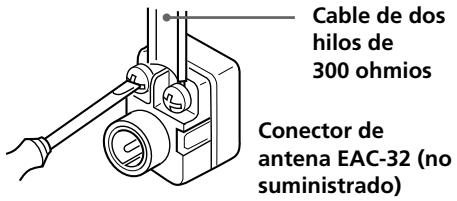 SONY SLV-L49 - Fijación del conector de antenna exterior - 1