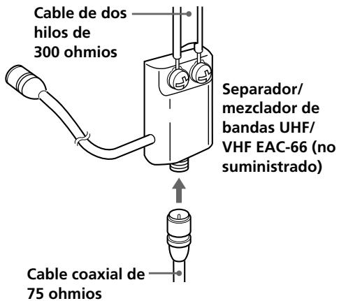 SONY SLV-L59 - Fijación del mezclador de bandas UHF/VHF - 1