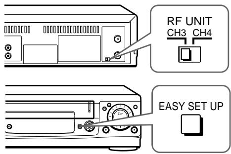 SONY SLV-L59 - Conexión 3: Ajuste de la videograbadora - 1
