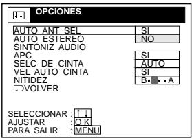SONY SLV-L69HF - Ajuste de la videograbadora - 3