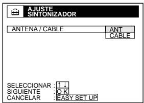 SONY SLV-L79HF - Conexión 3: Ajuste de la videograbadora - 5