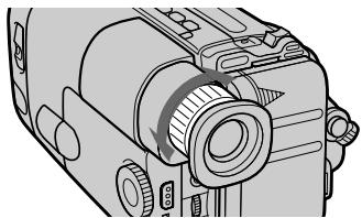 SONY CCD-TRV33 - To focus the viewfinder lens - 1