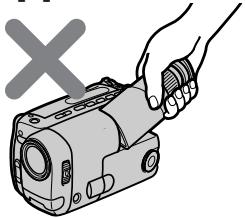 SONY CCD-TRV33 - Cautions on the viewfinder and the LCD - 1