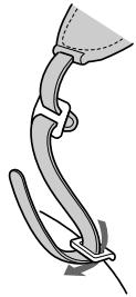 SONY CCD-TRV33 - Attaching the shoulder strap - 1