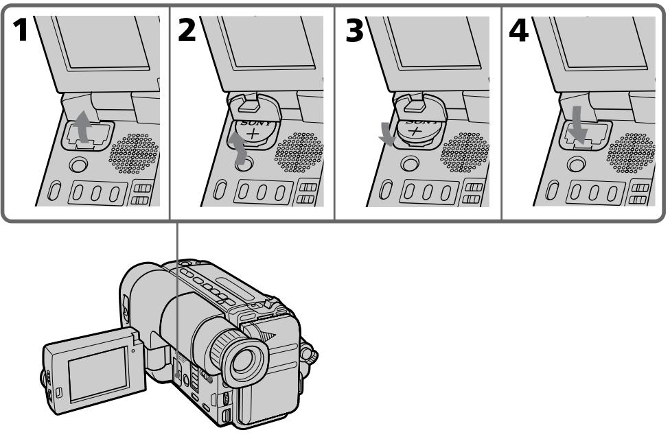 SONY CCD-TRV33 - Changing the lithium battery - 1