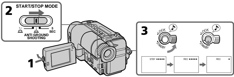 SONY CCD-TRV33 - Selecting the START/STOP mode - 1