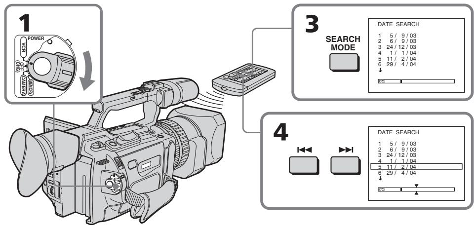 SONY DCR-VX2100E - ПОИСК ДАТБI C ИСПОЛБЗОВАнEHМ KACCETHOH пamгTи - 1