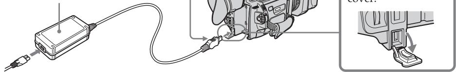 SONY DCR-VX2100E - Connecting the mains lead (p. 18) - 1