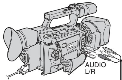 SONY DCR-VX2100E - Dubbing with the AUDIO L/R jacks - 1