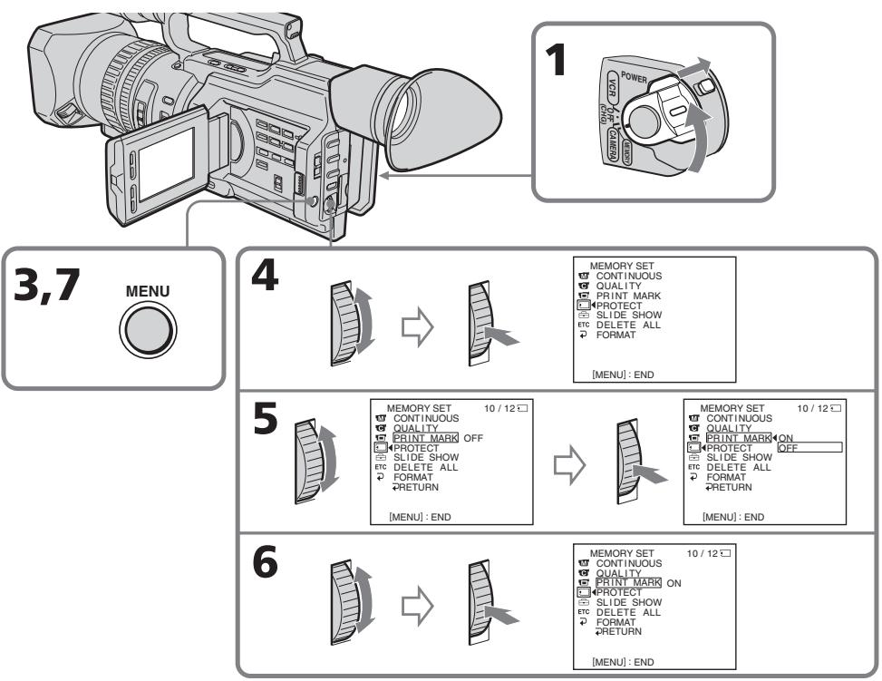 SONY DCR-VX2100E - 3aIncb neuathbIX 3HaKOB - Print Mark - 1