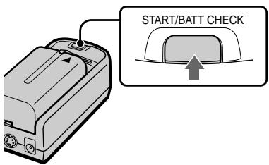 SONY PLM-A35 - Checking the remaining battery life - 1