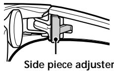 SONY PLM-A35 - To use the side piece adjusters - 1