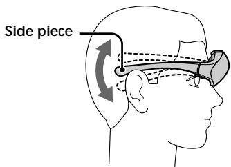 SONY PLM-A35 - Adjust the angle of the display unit. - 1