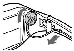 SONY PLM-A35 - Mettez les écouteurs stéreo sur les oreilles. - 1
