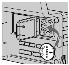 SONY CCD-TRV48E - Changing the lithium battery - 3