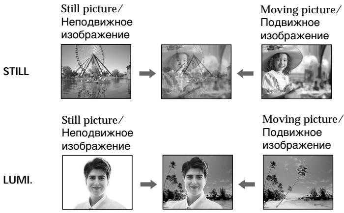 Still picture/ Неподвижное изображение moving picture/ Подвижное изображение STILL Still picture/ Неподвижное изображение moving picture/ Подвижное изображение LUMI.