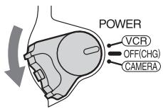 POWER VCR OFF(CHG) CAMERA