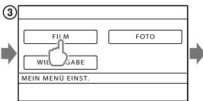 SONY DCR-SX65E - Verwendung von MEIN MENU - 3