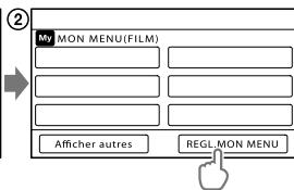 SONY DCR-SX65E - Utilisation de mon MENU - 2