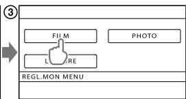 SONY DCR-SX65E - Utilisation de mon MENU - 3
