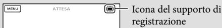 SONY DCR-SX65E - Per controllare le impostazioni del supporto di registrazione - 1