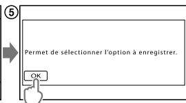 SONY DCR-SX65E - Utilisation de mon MENU - 5