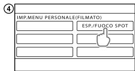 SONY DCR-SX65E - Uso di MENU PERSONALE - 4