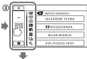 SONY DCR-SX65E - Uso dei menu - 3