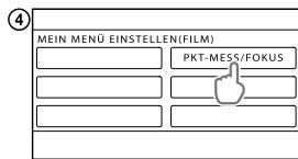 SONY DCR-SX65E - Verwendung von MEIN MENU - 4