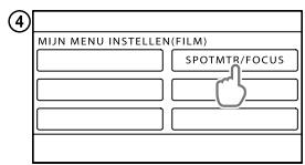 SONY DCR-SX65E - Gebruik van MIJN MENU - 4