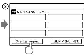SONY DCR-SX65E - Menu's bedridden - 2