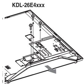 SONY KDL-32V4500 - Démontage du pied detable du téléviseur - 3