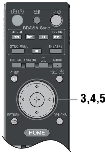 SONY KDL-32V4500 - 7: Durchführung der Anfangseinstellungen - 2