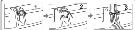 SONY KDL-32V4500 - 6: Rangement des câbles - 1