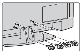 SONY KDL-32V4500 - : Fixation du pied - 5