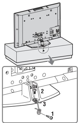 SONY KDL-32V4500 - 4: Protection du téléviseur contre les chutes - 1
