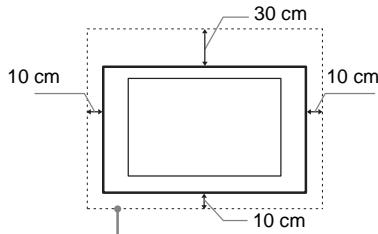 SONY KDL-32V4500 - Installation an der Wand - 1