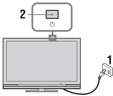 SONY KDL-32V4500 - 7: Durchführung der Anfangseinstellungen - 1