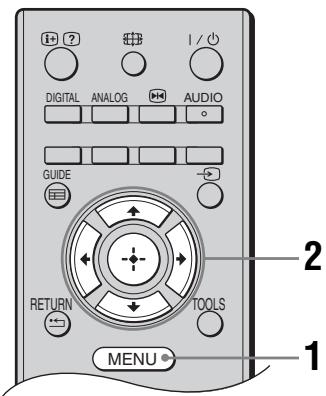 SONY KDL-19L4000 - Navigation dans les menus - 1