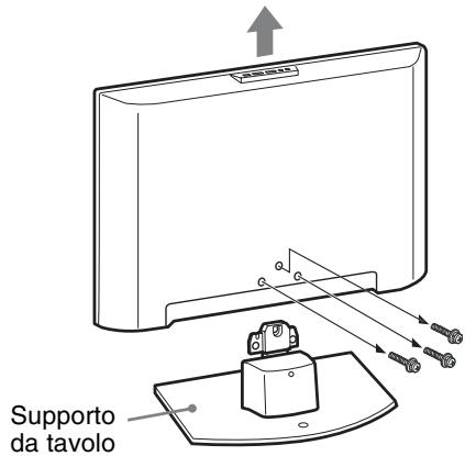 SONY KDL-19L4000 - Distacco del supporto da tavolo dal tevisore - 1