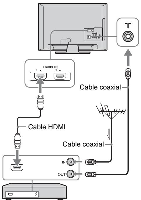 SONY KDL-19L4000 - 3: Conexión de una antenna/ Videograbadora/ Grabadora de DVD - 3