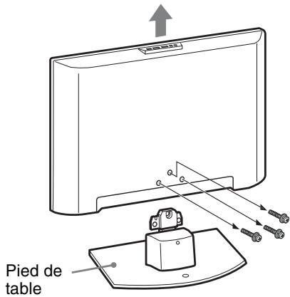 SONY KDL-19L4000 - Démontage du pied de table du téléviseur - 2