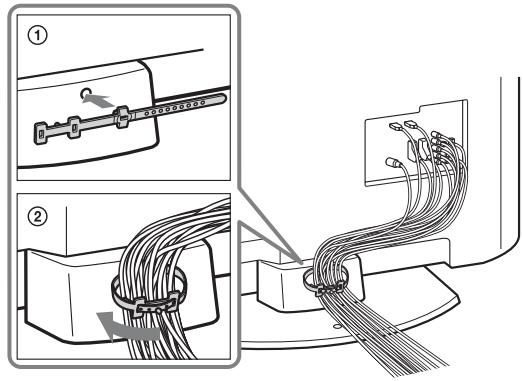SONY KDL-19L4000 - 5: Raggruppamento dei cavi - 1