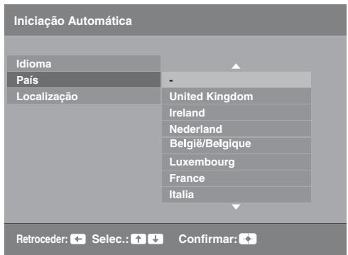 SONY KDL-19L4000 - 6: SeLECTIONAR O idioma, o País/região e o local - 2