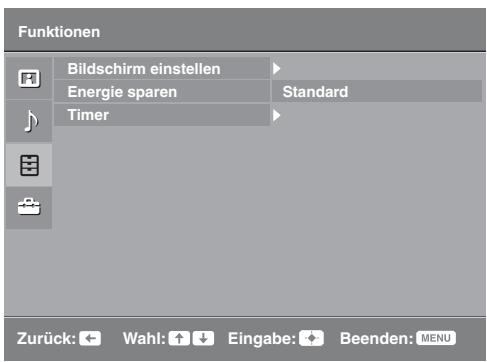 SONY KDL-19L4000 - Das Menu Funktionen - 1